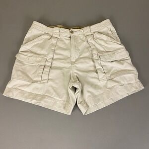 Outdoor Life Cargo Shorts‎ Men's Size 38 Beige 100% Cotton Utility Rugged EUC